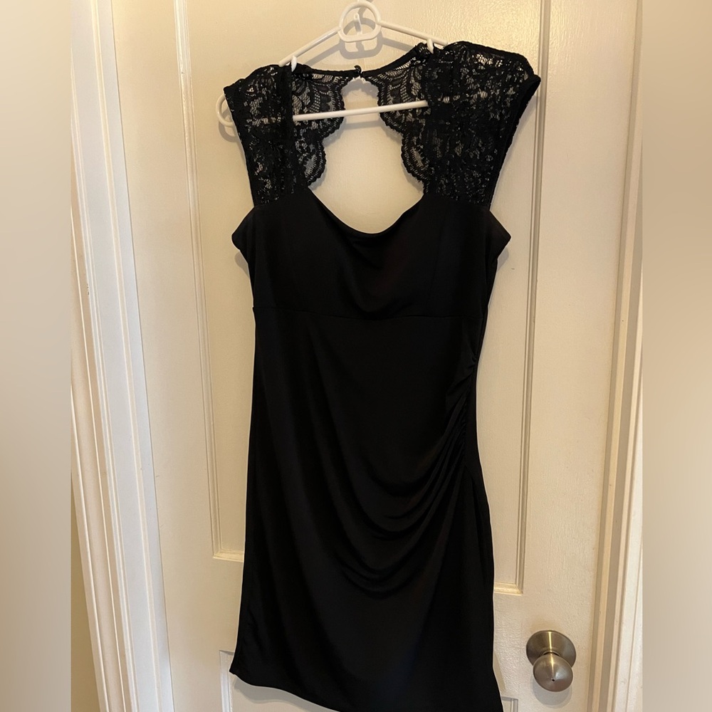 Elegant Black Lace Dress